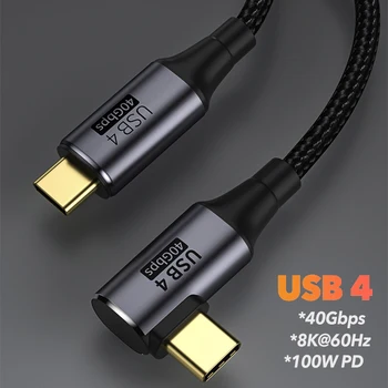 USB4 Strele 3 Kabel PD 100W 5A Hitro Polnjenje USB Tip C do USB-C 8K@60Hz 40Gbps SSD Prenos Podatkov Kabel Za Macbook Pro Air
