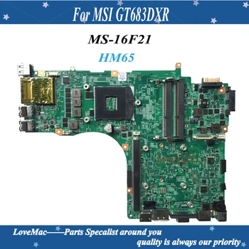Visoko kakovost za MSI GT683DXR Prenosni računalnik z Matično ploščo MS-16F21 VER1:2 HM65 PGA989 DDR3 100% testirani