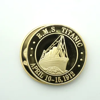 Vzorec Zlatnik, 1912 Kanada Obletnico Precej Spominski Kovanec Ladje Titanik Incident Zbirka Umetnost Darila Zlitine
