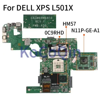 Za DELL XPS 15 L501X GT420M Prenosni računalnik z Matično ploščo CN-0C9RHD 0C9RHD DAGM6BMB8F0 Zvezek Mainboard HM57 N11P-GE-A1 DDR3